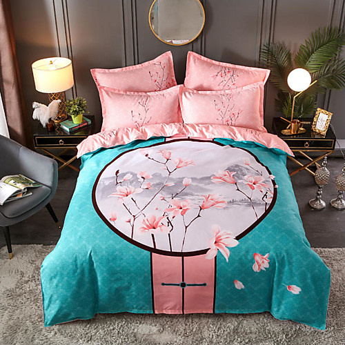 4 Pieces Chinoiserie Duvet Cover Set Elegant Floral Pattern Brushed Comfortable Beddings
4 Pieces Chinoiserie Duvet Cover Set Elegant Floral Pattern Brushed Comfortable Beddings