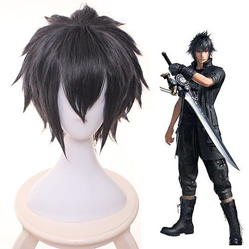 Final Fantasy Cosplay Cosplay Wigs Men's Layered Haircut 8 inch Heat Resistant Fiber Curly Black Teen Adults' Anime Wig
Final Fantasy Cosplay Cosplay Wigs Men's Layered Haircut 8 inch Heat Resistant Fiber Curly Black Teen Adults' Anime Wig