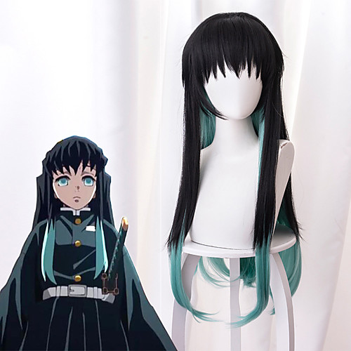 Demon Slayer: Kimetsu no Yaiba Tokitou Muichiro Cosplay Wigs Men's Neat Bang 33 inch Heat Resistant Fiber kinky Straight Black Adults' Anime Wig
Demon Slayer: Kimetsu no Yaiba Tokitou Muichiro Cosplay Wigs Men's Neat Bang 33 inch Heat Resistant Fiber kinky Straight Black Adults' Anime Wig