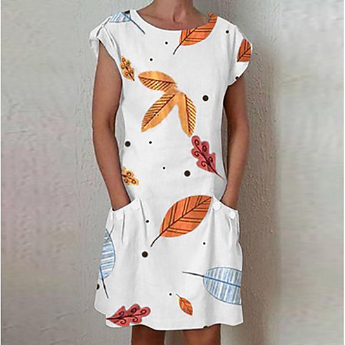 Women's Shift Dress - Short Sleeves Floral Summer Elegant 2020 White Yellow Blushing Pink Light Blue S M L XL XXL
Women's Shift Dress - Short Sleeves Floral Summer Elegant 2020 White Yellow Blushing Pink Light Blue S M L XL XXL