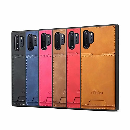 Case For Samsung Galaxy S10/S10E/S10Plus/S10 5G/Note 10/ N0TE 10 Plus Card Holder / Shockproof Back Cover Solid Colored PU Leather / TPU
Case For Samsung Galaxy S10/S10E/S10Plus/S10 5G/Note 10/ N0TE 10 Plus Card Holder / Shockproof Back Cover Solid Colored PU Leather / TPU