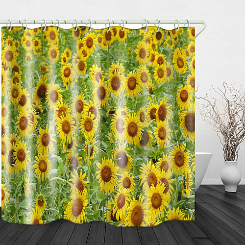 Beautiful Sunflower Bathroom Shower Curtains & Hooks Rainbow Neoclassical Polyester Waterproof
Beautiful Sunflower Bathroom Shower Curtains & Hooks Rainbow Neoclassical Polyester Waterproof