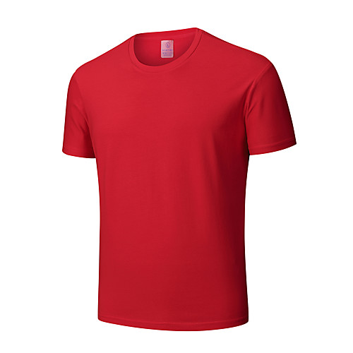 Men's T shirt Shirt Solid Colored Short Sleeve Daily Tops Cotton Round Neck White Red Black
Men's T shirt Shirt Solid Colored Short Sleeve Daily Tops Cotton Round Neck White Red Black