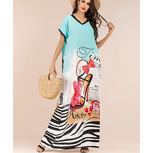 Women's Sheath Dress Maxi long Dress - Short Sleeves Floral Summer Elegant 2020 Green L XL XXL XXXL
Women's Sheath Dress Maxi long Dress - Short Sleeves Floral Summer Elegant 2020 Green L XL XXL XXXL