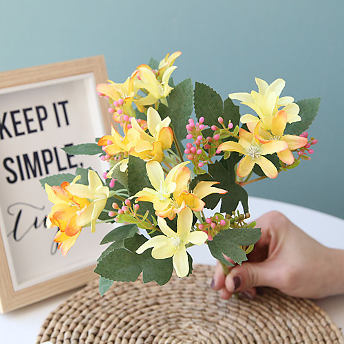 26cm 5 Forks Small Daffodil Wedding Home Road Decoration Decorative Flower 1 stick
26cm 5 Forks Small Daffodil Wedding Home Road Decoration Decorative Flower 1 stick
