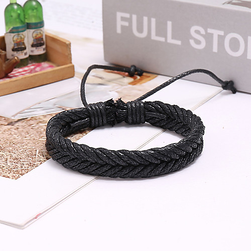 Couple's Vintage Bracelet Loom Bracelet Braided Vintage Theme Holiday Punk Casual / Sporty Leather Bracelet Jewelry Black / Brown For Gift Formal Date Birthday Festival
Couple's Vintage Bracelet Loom Bracelet Braided Vintage Theme Holiday Punk Casual / Sporty Leather Bracelet Jewelry Black / Brown For Gift Formal Date Birthday Festival