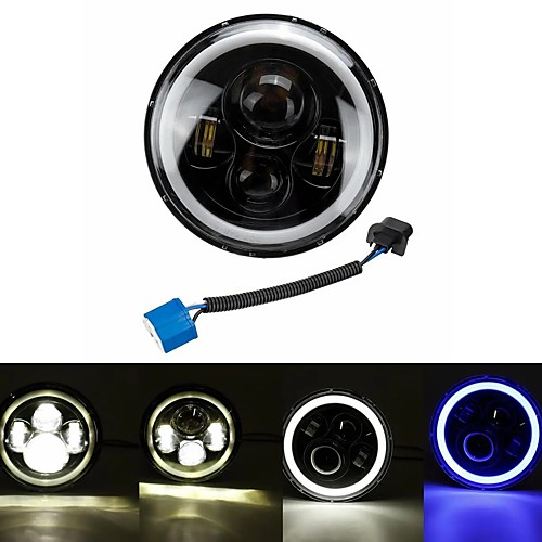 7inch Round LED Headlights Blue Halo Ring Angel Eyes For Jeep Wrangler JK TJ LJ CJ
7inch Round LED Headlights Blue Halo Ring Angel Eyes For Jeep Wrangler JK TJ LJ CJ