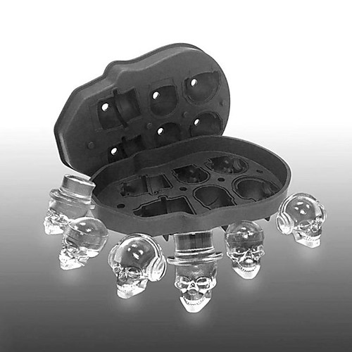 Ice Maker Ice Cube Mold Tray Skull 6 Ice Cube 3D Ball Cake Candy Mold Tools Kitchen Gadgets 6 Grid Silicone Whiskey Ice Ball Mold
Ice Maker Ice Cube Mold Tray Skull 6 Ice Cube 3D Ball Cake Candy Mold Tools Kitchen Gadgets 6 Grid Silicone Whiskey Ice Ball Mold