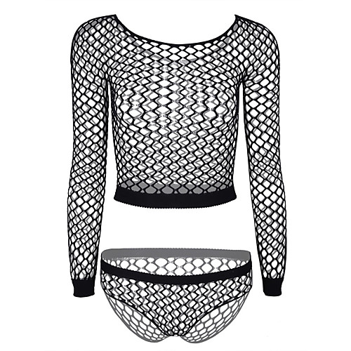 Women's Plus Size Suits Mesh Solid Colored Round Neck Spring & Summer Fall & Winter Black Big Size One-Size
Women's Plus Size Suits Mesh Solid Colored Round Neck Spring & Summer Fall & Winter Black Big Size One-Size