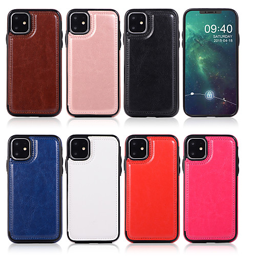 Case For Apple iPhone 7/8/7P/8P/X/XS/XR/XS Max/11/11 Pro/11 Pro Max/SE 2020 Card Holder / Shockproof / Flip Full Body Cases Solid Colored PU Leather / TPU
Case For Apple iPhone 7/8/7P/8P/X/XS/XR/XS Max/11/11 Pro/11 Pro Max/SE 2020 Card Holder / Shockproof / Flip Full Body Cases Solid Colored PU Leather / TPU