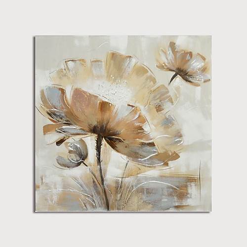 Oil Painting Hand Painted Square Abstract Floral / Botanical Modern Stretched Canvas
Oil Painting Hand Painted Square Abstract Floral / Botanical Modern Stretched Canvas