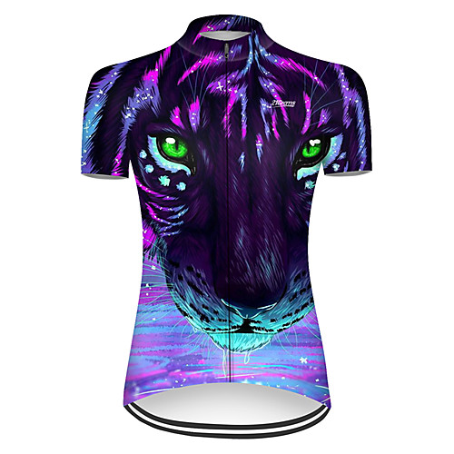 21Grams Women's Short Sleeve Cycling Jersey Summer Nylon Polyester Black / Green Gradient Tiger Animal Bike Jersey Top Mountain Bike MTB Road Bike Cycling Ultraviolet Resistant Quick Dry Breathable
21Grams Women's Short Sleeve Cycling Jersey Summer Nylon Polyester Black / Green Gradient Tiger Animal Bike Jersey Top Mountain Bike MTB Road Bike Cycling Ultraviolet Resistant Quick Dry Breathable
