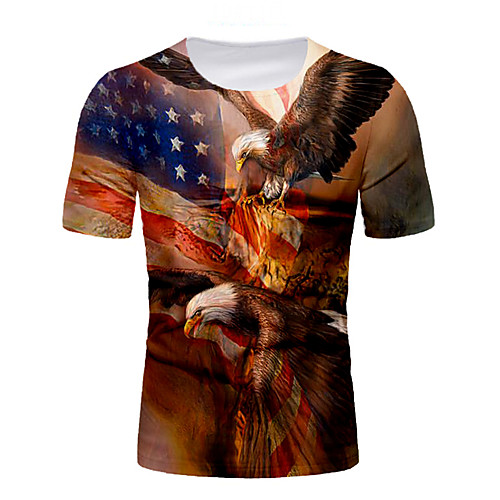 Men's T shirt Shirt Graphic National Flag Print Short Sleeve Daily Tops Round Neck Brown
Men's T shirt Shirt Graphic National Flag Print Short Sleeve Daily Tops Round Neck Brown