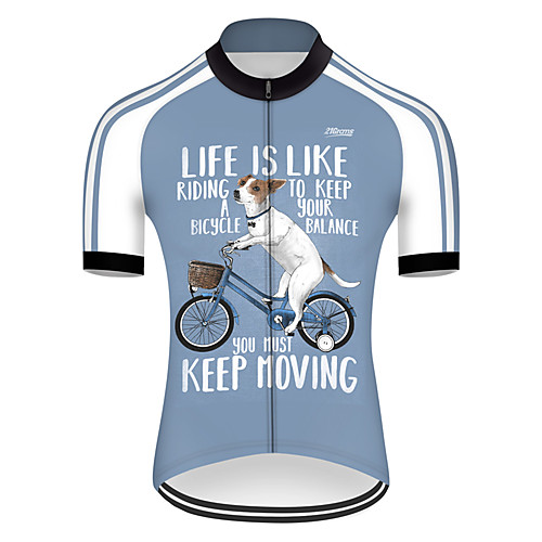 21Grams Men's Short Sleeve Cycling Jersey Summer Nylon Polyester BlueWhite Dog Funny Animal Bike Jersey Top Mountain Bike MTB Road Bike Cycling Ultraviolet Resistant Quick Dry Breathable Sports
21Grams Men's Short Sleeve Cycling Jersey Summer Nylon Polyester BlueWhite Dog Funny Animal Bike Jersey Top Mountain Bike MTB Road Bike Cycling Ultraviolet Resistant Quick Dry Breathable Sports