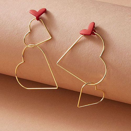 Women's Drop Earrings Earrings Hollow Out Sweet Heart Elegant Vintage Trendy Korean Fashion Earrings Jewelry Gold For Party Evening Date Vacation Beach Festival 1 Pair
Women's Drop Earrings Earrings Hollow Out Sweet Heart Elegant Vintage Trendy Korean Fashion Earrings Jewelry Gold For Party Evening Date Vacation Beach Festival 1 Pair