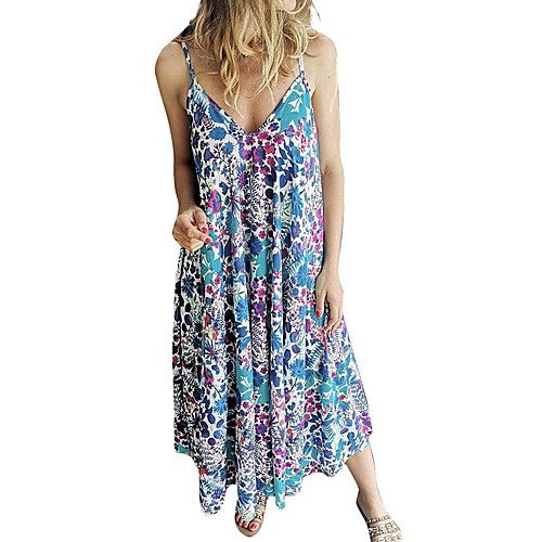 Women's Strap Dress Midi Dress - Sleeveless Floral Summer Casual Mumu 2020 Yellow Fuchsia Light Green Light Blue S M L XL XXL XXXL
Women's Strap Dress Midi Dress - Sleeveless Floral Summer Casual Mumu 2020 Yellow Fuchsia Light Green Light Blue S M L XL XXL XXXL