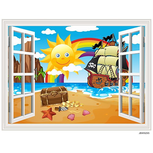 Sun Beach Rainbow Wall Stickers Plane Wall Stickers Decorative Wall Stickers PVC Home Decoration Wall Decal Wall Window Decoration 1pc
Sun Beach Rainbow Wall Stickers Plane Wall Stickers Decorative Wall Stickers PVC Home Decoration Wall Decal Wall Window Decoration 1pc