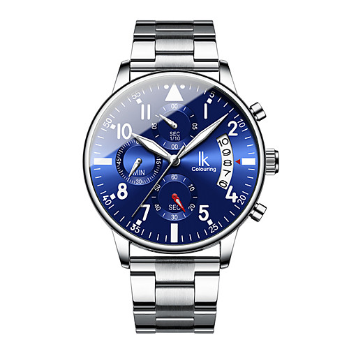 Men's Dress Watch Quartz Stainless Steel Water Resistant / Waterproof Calendar / date / day Stopwatch Analog Minimalist Fashion - WhiteBlue BlackGloden Black
Men's Dress Watch Quartz Stainless Steel Water Resistant / Waterproof Calendar / date / day Stopwatch Analog Minimalist Fashion - WhiteBlue BlackGloden Black