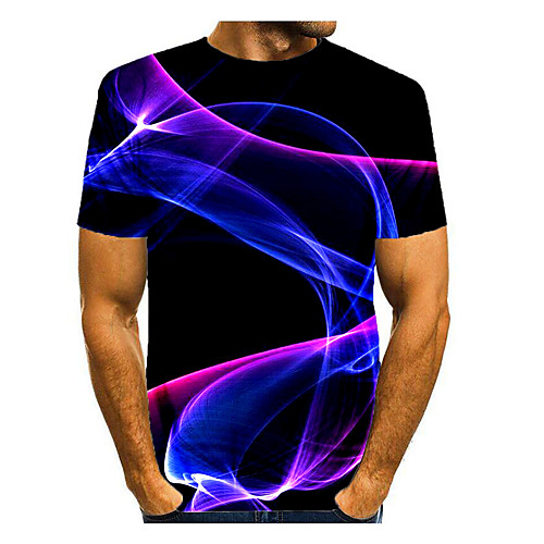 Men's T shirt Shirt Galaxy Graphic Optical Illusion Print Short Sleeve Daily Tops Basic Round Neck White Purple Dark Purple
Men's T shirt Shirt Galaxy Graphic Optical Illusion Print Short Sleeve Daily Tops Basic Round Neck White Purple Dark Purple