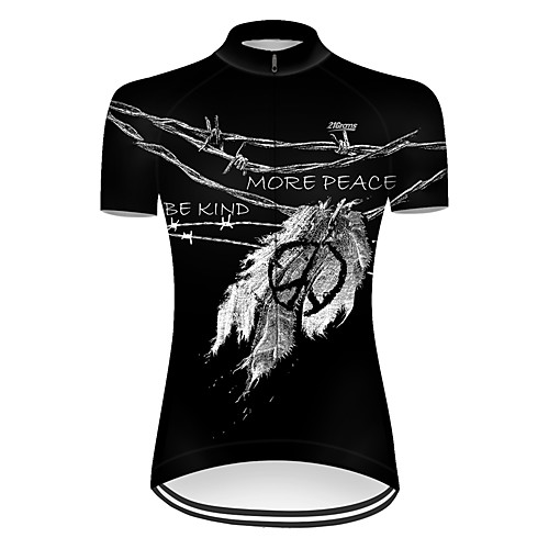 21Grams Women's Short Sleeve Cycling Jersey Summer Nylon Polyester Black Leaf Peace & Love Bike Jersey Top Mountain Bike MTB Road Bike Cycling Ultraviolet Resistant Quick Dry Breathable Sports
21Grams Women's Short Sleeve Cycling Jersey Summer Nylon Polyester Black Leaf Peace & Love Bike Jersey Top Mountain Bike MTB Road Bike Cycling Ultraviolet Resistant Quick Dry Breathable Sports