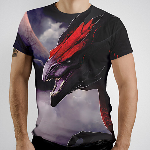 Men's T shirt Graphic Animal Print Short Sleeve Daily Tops Basic Purple
Men's T shirt Graphic Animal Print Short Sleeve Daily Tops Basic Purple