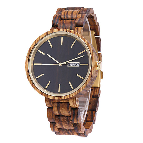 Men's Sport Watch Quartz Modern Style Wood Calendar / date / day Noctilucent Analog Fashion Cool - Black Brown
Men's Sport Watch Quartz Modern Style Wood Calendar / date / day Noctilucent Analog Fashion Cool - Black Brown
