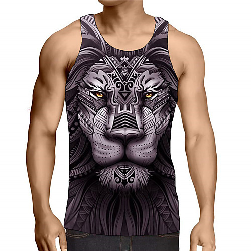 Men's Tank Top Shirt Graphic Animal Plus Size Print Short Sleeve Daily Tops Streetwear Exaggerated Round Neck Rainbow
Men's Tank Top Shirt Graphic Animal Plus Size Print Short Sleeve Daily Tops Streetwear Exaggerated Round Neck Rainbow