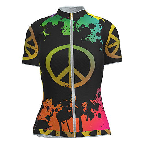 21Grams Women's Short Sleeve Cycling Jersey Summer Nylon Polyester Black / Red Novelty Peace & Love Bike Jersey Top Mountain Bike MTB Road Bike Cycling Ultraviolet Resistant Quick Dry Breathable
21Grams Women's Short Sleeve Cycling Jersey Summer Nylon Polyester Black / Red Novelty Peace & Love Bike Jersey Top Mountain Bike MTB Road Bike Cycling Ultraviolet Resistant Quick Dry Breathable