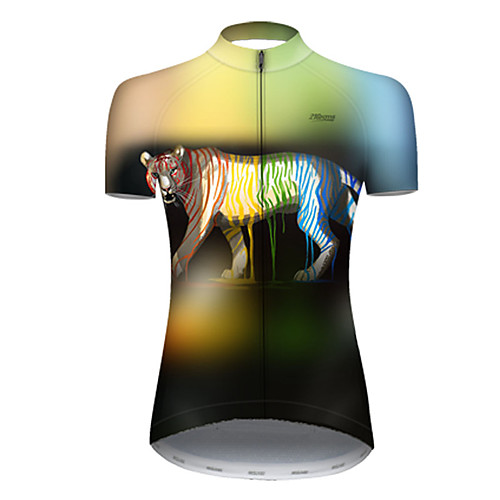 21Grams Women's Short Sleeve Cycling Jersey Nylon Polyester Black / Yellow Gradient Animal Tiger Bike Jersey Top Mountain Bike MTB Road Bike Cycling Breathable Quick Dry Ultraviolet Resistant Sports
21Grams Women's Short Sleeve Cycling Jersey Nylon Polyester Black / Yellow Gradient Animal Tiger Bike Jersey Top Mountain Bike MTB Road Bike Cycling Breathable Quick Dry Ultraviolet Resistant Sports