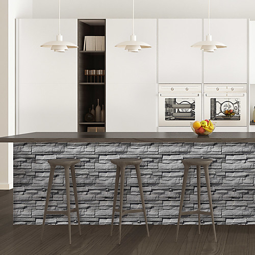 Limestone brick pattern PVC simulation self-adhesive DIY decorative wall stickers bar stickers
Limestone brick pattern PVC simulation self-adhesive DIY decorative wall stickers bar stickers