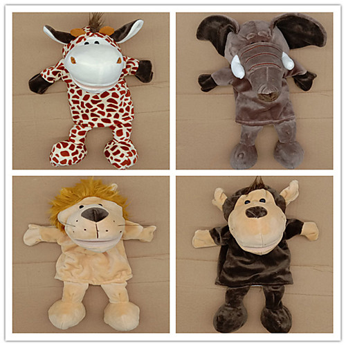 4 pcs Educational Toy Hand Puppet Stuffed Animal Plush Toy Animal Series Elephant Lion Monkey Parent-Child Interaction PP Plush 32cm Imaginative Play, Stocking, Great Birthday Gifts Party Favor
4 pcs Educational Toy Hand Puppet Stuffed Animal Plush Toy Animal Series Elephant Lion Monkey Parent-Child Interaction PP Plush 32cm Imaginative Play, Stocking, Great Birthday Gifts Party Favor