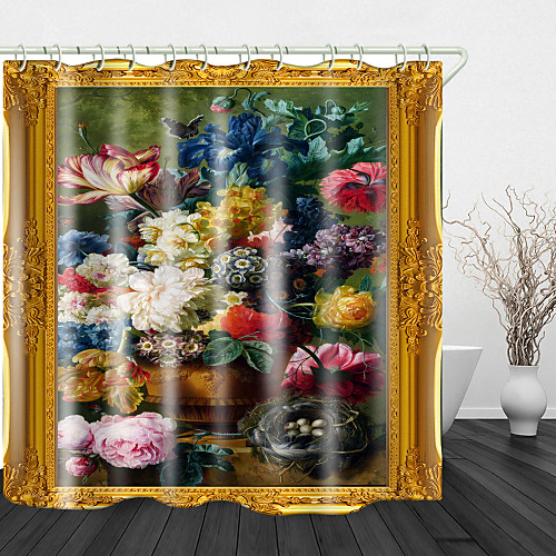 Oil Painting Beautiful Flowers Digital Print Waterproof Fabric Shower Curtain for Bathroom Home Decor Covered Bathtub Curtains Liner Includes with Hooks 72 Inch
Oil Painting Beautiful Flowers Digital Print Waterproof Fabric Shower Curtain for Bathroom Home Decor Covered Bathtub Curtains Liner Includes with Hooks 72 Inch