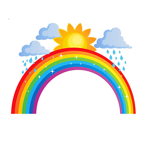 Rainbow Still Life Wall Stickers Plane Wall Stickers Decorative Wall Stickers PVC Home Decoration Wall Decal Wall / Window Decoration 1pc
Rainbow Still Life Wall Stickers Plane Wall Stickers Decorative Wall Stickers PVC Home Decoration Wall Decal Wall / Window Decoration 1pc
