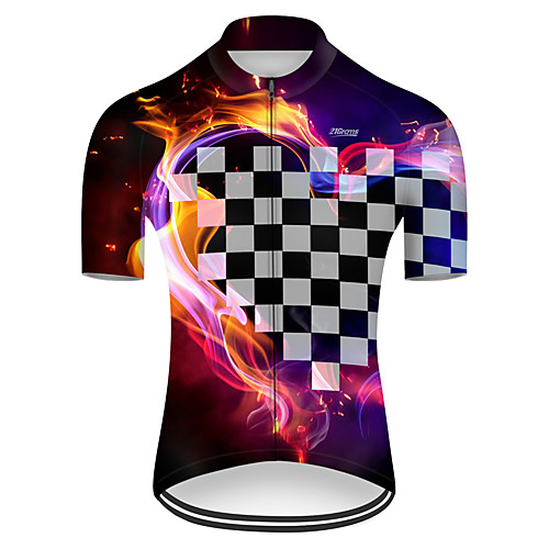 21Grams Men's Short Sleeve Cycling Jersey Summer Nylon Polyester Violet Plaid Checkered Gradient 3D Bike Jersey Top Mountain Bike MTB Road Bike Cycling Ultraviolet Resistant Quick Dry Breathable
21Grams Men's Short Sleeve Cycling Jersey Summer Nylon Polyester Violet Plaid Checkered Gradient 3D Bike Jersey Top Mountain Bike MTB Road Bike Cycling Ultraviolet Resistant Quick Dry Breathable