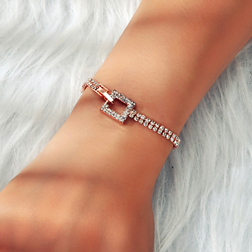 Women's Bracelet Classic Wedding Artistic Classic Elegant Trendy Korean Imitation Diamond Bracelet Jewelry Gold / Silver For Wedding Party Evening Prom Date Birthday
Women's Bracelet Classic Wedding Artistic Classic Elegant Trendy Korean Imitation Diamond Bracelet Jewelry Gold / Silver For Wedding Party Evening Prom Date Birthday