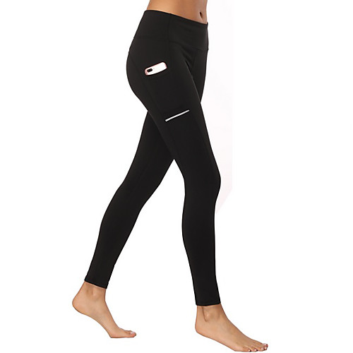 

Women's Basic Legging - Solid Colored Mid Waist Black S M L