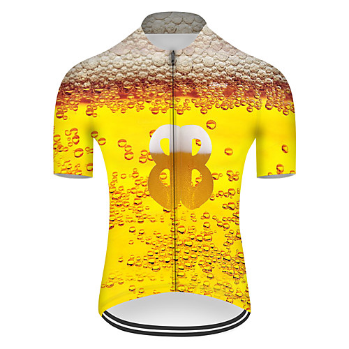 21Grams Men's Short Sleeve Cycling Jersey Summer Nylon Polyester Yellow Gradient 3D Oktoberfest Beer Bike Jersey Top Mountain Bike MTB Road Bike Cycling Ultraviolet Resistant Quick Dry Breathable
21Grams Men's Short Sleeve Cycling Jersey Summer Nylon Polyester Yellow Gradient 3D Oktoberfest Beer Bike Jersey Top Mountain Bike MTB Road Bike Cycling Ultraviolet Resistant Quick Dry Breathable