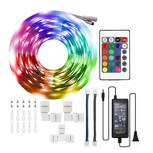 LED Strip Lights 1x10M RGB 5050LEDs Color Changing Full Kit with 24key Remote Control and Power Supply Mood Lamp for Room Bedroom Home Kitchen Indoor Decorations
LED Strip Lights 1x10M RGB 5050LEDs Color Changing Full Kit with 24key Remote Control and Power Supply Mood Lamp for Room Bedroom Home Kitchen Indoor Decorations