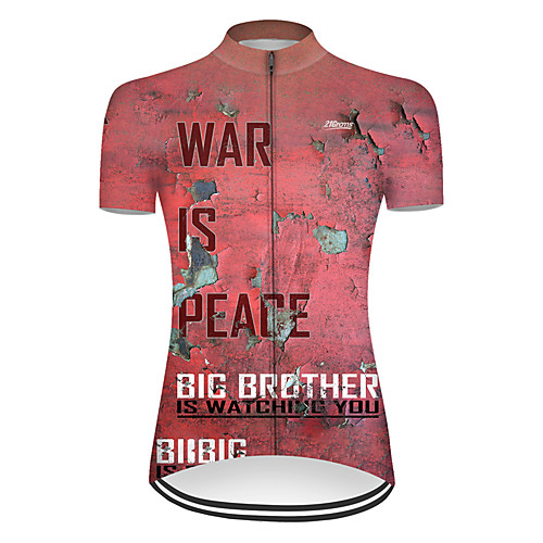 21Grams Women's Short Sleeve Cycling Jersey Nylon Polyester Pink Patchwork Peace & Love Bike Jersey Top Mountain Bike MTB Road Bike Cycling Breathable Quick Dry Ultraviolet Resistant Sports Clothing
21Grams Women's Short Sleeve Cycling Jersey Nylon Polyester Pink Patchwork Peace & Love Bike Jersey Top Mountain Bike MTB Road Bike Cycling Breathable Quick Dry Ultraviolet Resistant Sports Clothing