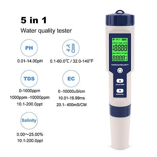 Waterproof Digital Salt Concentration Meter Kitchen Sea Water Salinity Meter Salimeter for Food Farming Fish PondSoup
Waterproof Digital Salt Concentration Meter Kitchen Sea Water Salinity Meter Salimeter for Food Farming Fish PondSoup