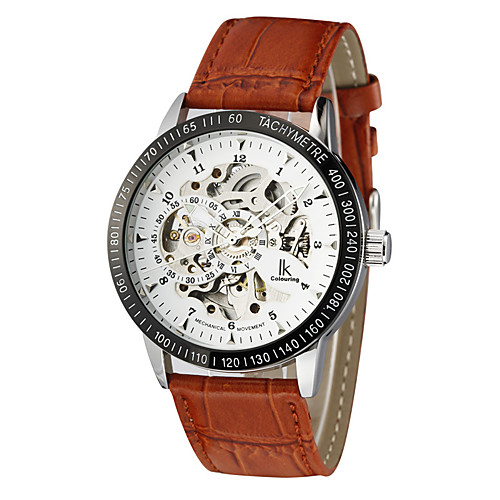 Men's Mechanical Watch Automatic self-winding Formal Style Vintage Style Genuine Leather Brown Water Resistant / Waterproof Analog Casual Fashion - BlackGloden WhiteGolden White
Men's Mechanical Watch Automatic self-winding Formal Style Vintage Style Genuine Leather Brown Water Resistant / Waterproof Analog Casual Fashion - BlackGloden WhiteGolden White