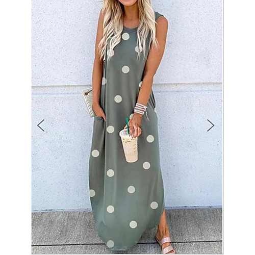 Women's Shift Dress Maxi long Dress - Sleeveless Print Summer Casual Chinoiserie 2020 Green S M L XL XXL XXXL
Women's Shift Dress Maxi long Dress - Sleeveless Print Summer Casual Chinoiserie 2020 Green S M L XL XXL XXXL