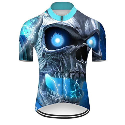 21Grams Men's Short Sleeve Cycling Jersey Summer Nylon Polyester Black / Blue Gradient Sugar Skull 3D Bike Jersey Top Mountain Bike MTB Road Bike Cycling Ultraviolet Resistant Quick Dry Breathable
21Grams Men's Short Sleeve Cycling Jersey Summer Nylon Polyester Black / Blue Gradient Sugar Skull 3D Bike Jersey Top Mountain Bike MTB Road Bike Cycling Ultraviolet Resistant Quick Dry Breathable
