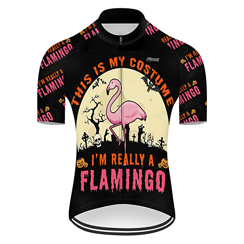 21Grams Men's Short Sleeve Cycling Jersey Summer Nylon Polyester Black / Red Flamingo Funny Animal Bike Jersey Top Mountain Bike MTB Road Bike Cycling Ultraviolet Resistant Quick Dry Breathable Sports
21Grams Men's Short Sleeve Cycling Jersey Summer Nylon Polyester Black / Red Flamingo Funny Animal Bike Jersey Top Mountain Bike MTB Road Bike Cycling Ultraviolet Resistant Quick Dry Breathable Sports