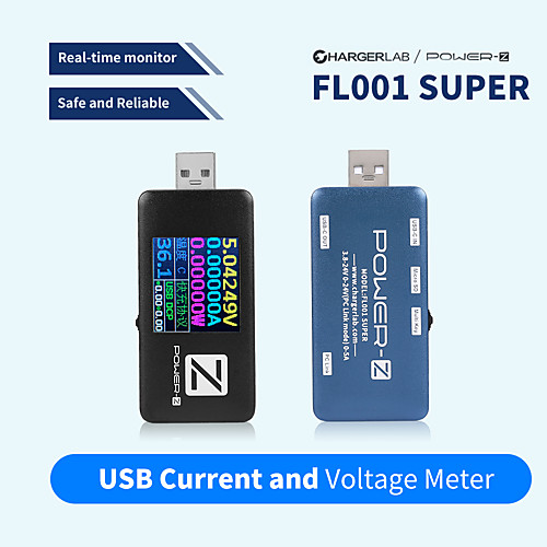ChargerLAB Detector de Banco de energa FL001 SUPER (negro) POWER-Z tester de USB PD cargador voltaje medidor de corriente
ChargerLAB Detector de Banco de energa FL001 SUPER (negro) POWER-Z tester de USB PD cargador voltaje medidor de corriente