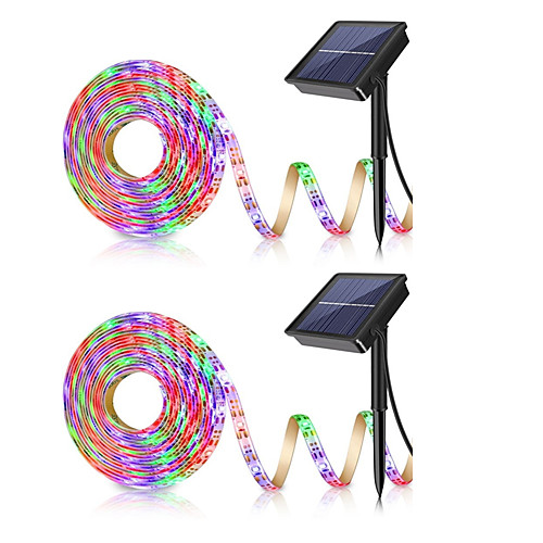 Outdoor Solar String Light Garden Light2pcs 5M Waterproof Solar Powered Warm White RGB Outdoor Courtyard Decoration Lamp Solar Garden Light Solar Floor Lamp RGB Strip Lights 2835SMD 8mm 150 LED Beads
Outdoor Solar String Light Garden Light2pcs 5M Waterproof Solar Powered Warm White RGB Outdoor Courtyard Decoration Lamp Solar Garden Light Solar Floor Lamp RGB Strip Lights 2835SMD 8mm 150 LED Beads