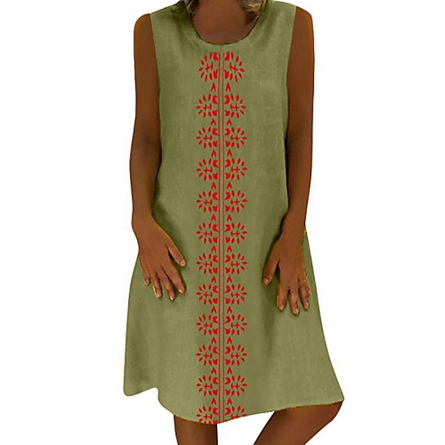 Women's A-Line Dress Knee Length Dress - Sleeveless Geometric Summer Casual 2020 Black Blue Red Yellow Army Green S M L XL XXL XXXL XXXXL XXXXXL
Women's A-Line Dress Knee Length Dress - Sleeveless Geometric Summer Casual 2020 Black Blue Red Yellow Army Green S M L XL XXL XXXL XXXXL XXXXXL