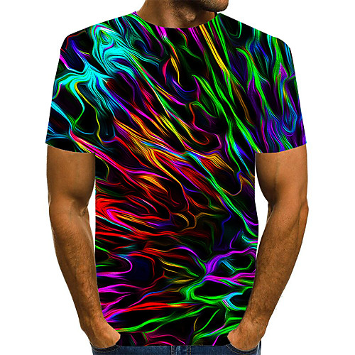 Men's T shirt Shirt Graphic Plus Size Print Short Sleeve Daily Tops Streetwear Exaggerated Round Neck Rainbow
Men's T shirt Shirt Graphic Plus Size Print Short Sleeve Daily Tops Streetwear Exaggerated Round Neck Rainbow