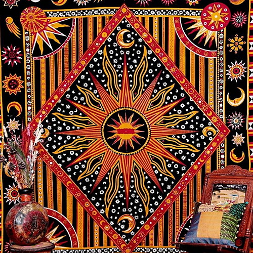 India Mandala Tapestry Wall Hanging Sun Moon Tarot Wall Tapestry Wall Carpet Psychedelic Tapiz Witchcraft Wall Cloth Tapestries
India Mandala Tapestry Wall Hanging Sun Moon Tarot Wall Tapestry Wall Carpet Psychedelic Tapiz Witchcraft Wall Cloth Tapestries