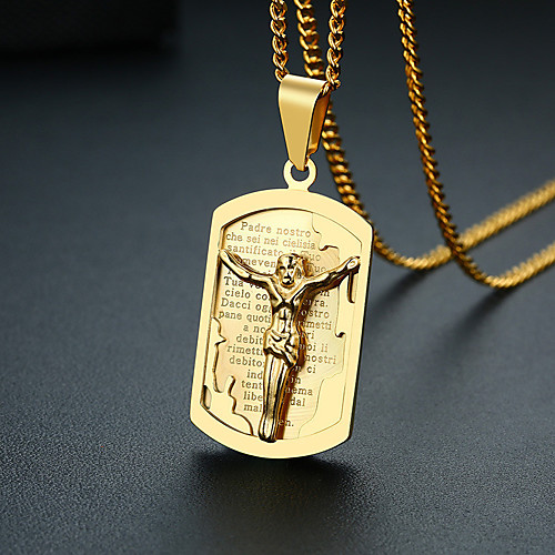 Men's Pendant Necklace Necklace Cross Trendy Fashion Modern Hip Hop Stainless Steel Gold 60 cm Necklace Jewelry 1pc For Anniversary Street Festival
Men's Pendant Necklace Necklace Cross Trendy Fashion Modern Hip Hop Stainless Steel Gold 60 cm Necklace Jewelry 1pc For Anniversary Street Festival